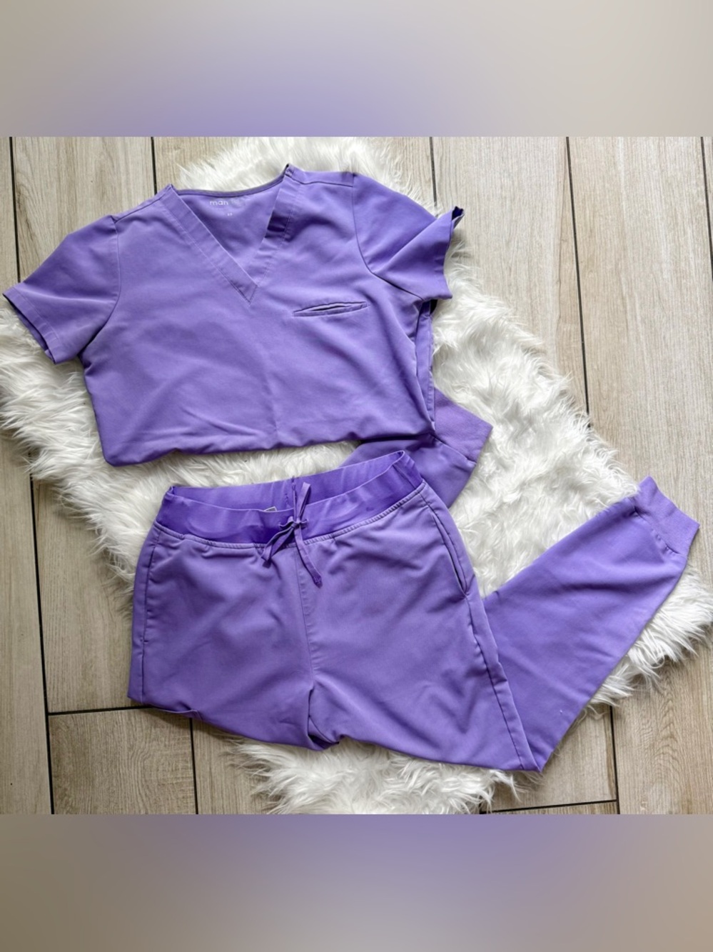 Mandala Lavender Scrub Set